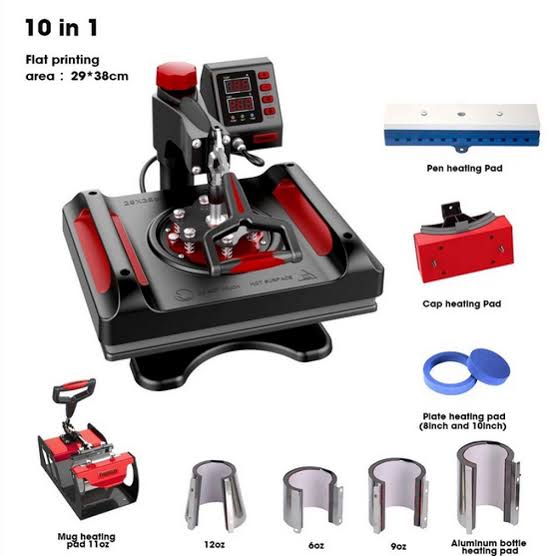 Freesub Heat Press Machine 10 in 1