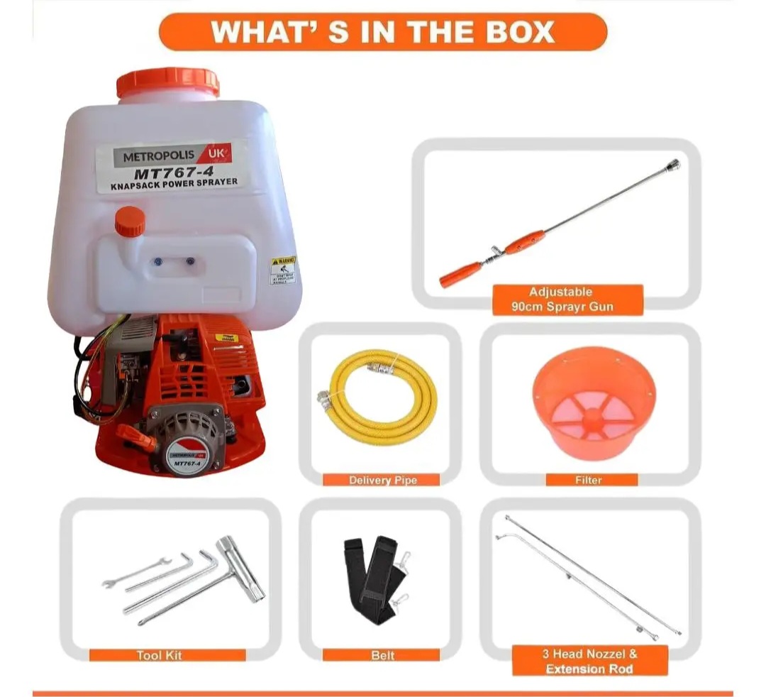 Metropolis Motorized Knapsack Sprayer 25L 4-Stroke
