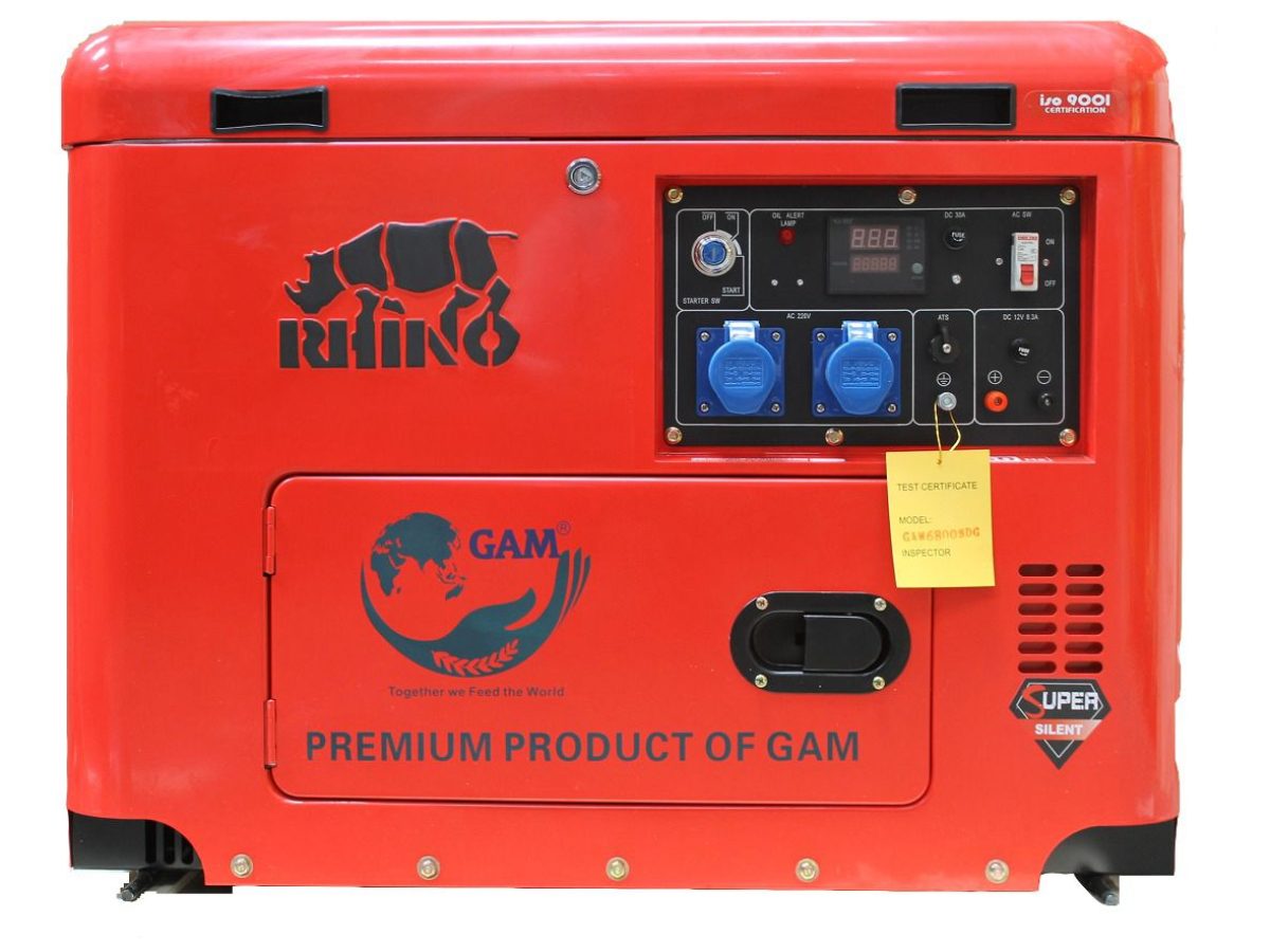 Rhino Silent Diesel Generator 9kVA