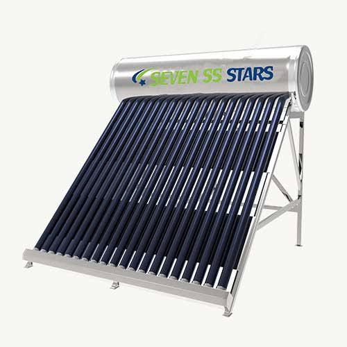 Seven Stars Non-Pressurized Solar Water Heater 150L Stainless Steel